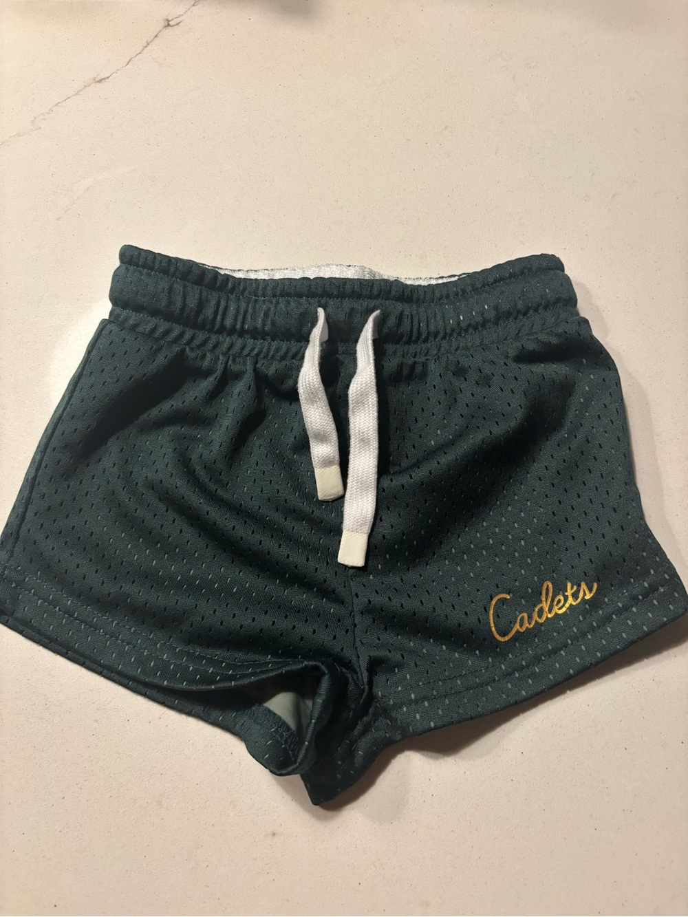 Toddler Boys Green Mesh Cadets Shorts